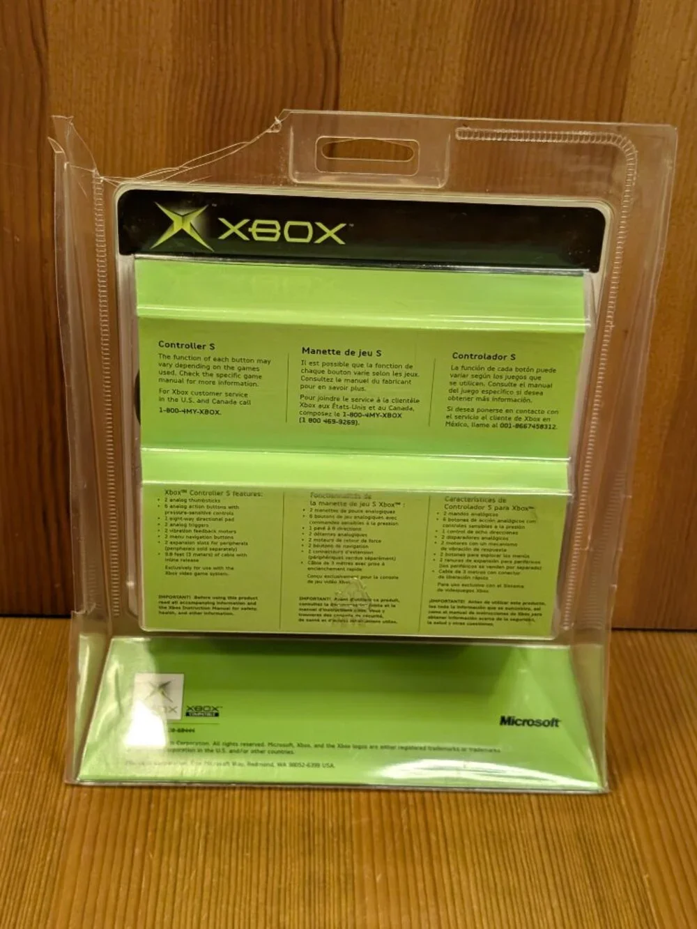 Original Xbox Controller S Official OEM 2002 Brand New Sealed - Package Damaged
